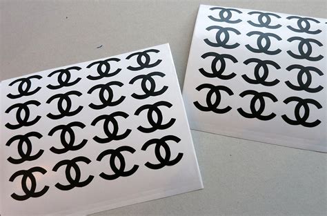 chanel decal sticker|chanel logo stickers sheet.